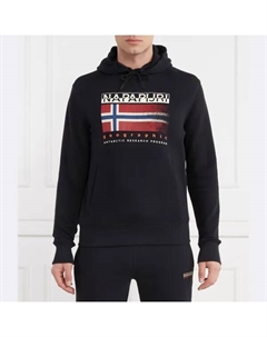 Толстовка стандартного кроя b-kreis h 041, черный Napapijri