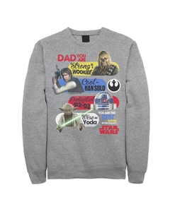 Мужской флисовый топ «Лучший Отец в Галактике» по мотивам «Звездных войн» Licensed character
