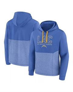 Мужской фирменный пудрово-синий Los Angeles Chargers Successful Tri-Blend Pullover Hoodie Fanatics