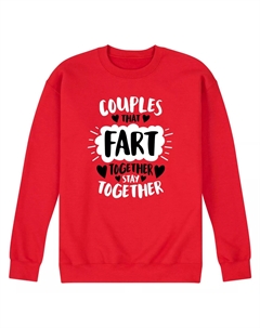 Мужской свитшот «Пары, которые пукают вместе, остаются вместе» Licensed character