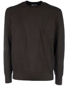 Джемпер из вирджинской шерсти, коричневый Paolo pecora