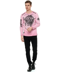 Рубашка с длинными рукавами и великолепным принтом спереди, черный Rusty neal