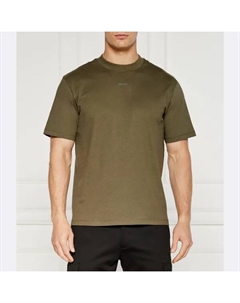 Футболка dapolino свободного кроя, хаки Hugo