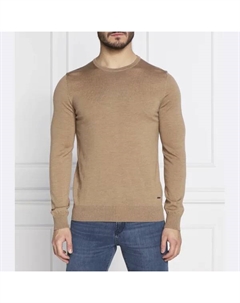 Шерстяной свитер стандартного кроя Denny, коричневый Joop