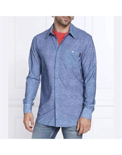 Техническая рубашка стандартного кроя, синий Guess