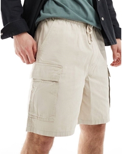 - Шорты карго бежевого цвета Pull & bear