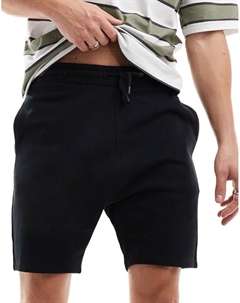 Черные узкие шорты DESIGN Asos