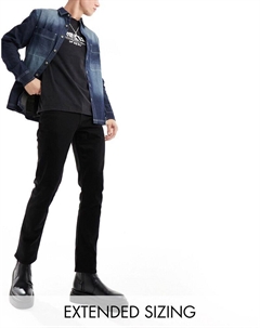 Черные узкие джинсы DESIGN Asos