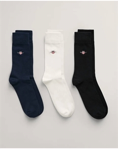 Носки для отдыха "SHIELD SOCKS 3-PACK" (упаковка, 3 пары), черный Gant