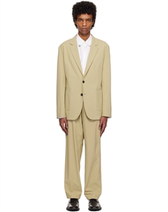 Бежевый облегающий костюм Hugo