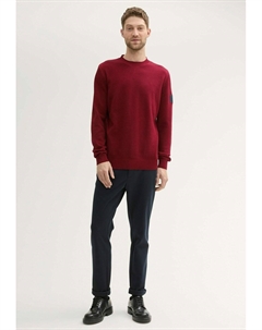 Джемпер STRUKTURIERTER, темно-красный Tom tailor