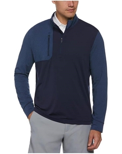 Пуловер Aquapel Mixed Media 1/4 Zip Pullover, цвет Peacoat Heather Callaway