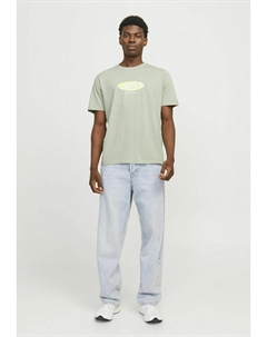 Футболка с принтом, оливковый Jack & jones