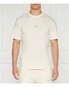 Футболка Diqitee Comfort fit, кремовый Hugo