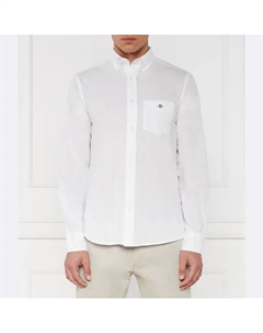 Рубашка стандартного кроя с добавлением белья, белый Gant