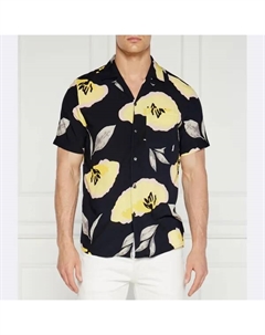 Рубашка свободного кроя ellino, синий Hugo