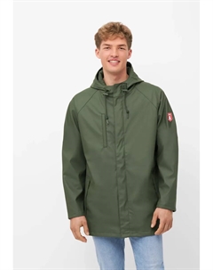 Прочная куртка от дождя и грязи "Passby Plain", без ПВХ и ПФУ, водоотталкивающая, ветронепроницаемая, с капюшоном, оливковый Derbe