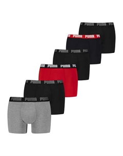 Боксеры (6 шт. в упаковке), с эластичным поясом с логотипом, цвет Grey-Bunt Puma
