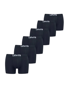 Боксеры (6 шт. в упаковке), с широким поясом с логотипом, цвет морской волны Levi's®