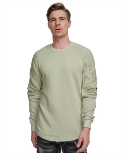 Толстовка с ребристыми рукавами, розовый Rusty neal