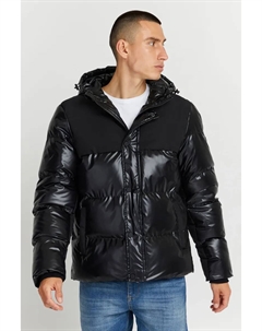 Стеганая куртка из смесовой ткани " BHOuterwear", с капюшоном, черный Blend