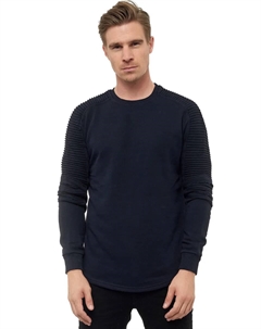 Толстовка с ребристыми рукавами, синий Rusty neal