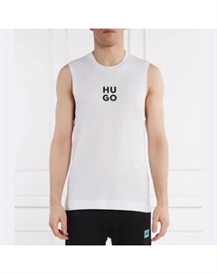 Пляжная майка стандартного кроя, белый Hugo