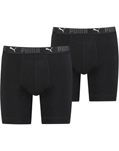 Длинные боксеры (2 шт.) с надписью бренда на поясе, черный Puma