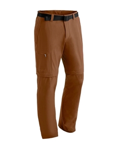 Функциональные брюки "Tajo", мужские походные брюки, уличные брюки на молнии, 4 кармана, стандартная посадка, коричневый Maier sports
