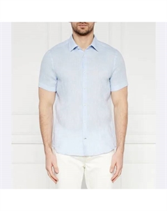 Льняная рубашка узкого кроя, синий Joop