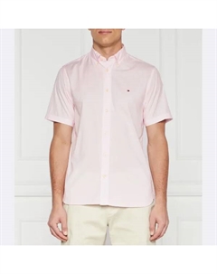 Рубашка из гибкого поплина стандартного кроя, розовый Tommy hilfiger