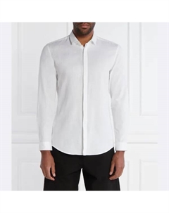 Рубашка приталенного кроя Ketran с добавлением белья, белый Hugo