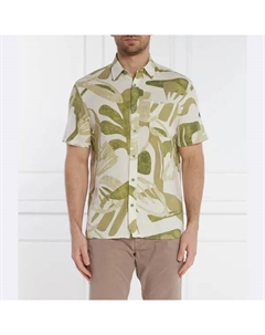 Льняная рубашка SS Collin Inside стандартного кроя, зеленый Guess