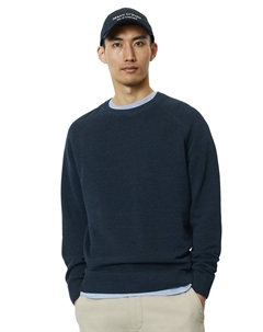 Свитер с круглым вырезом, синий Marc o'polo