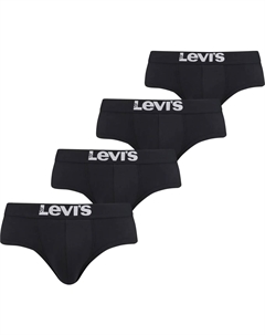 Трусы (4 шт. в упаковке) с тканым поясом с логотипом, черный Levi's®