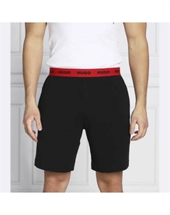 Пижамные шорты с завязками, короткие штаны, стандартного кроя., черный Hugo