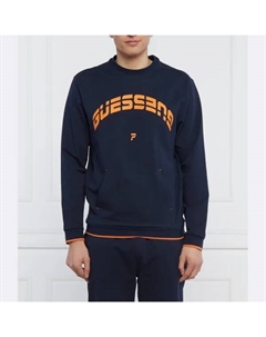 Толстовка классического кроя в стиле айвини, синий Guess