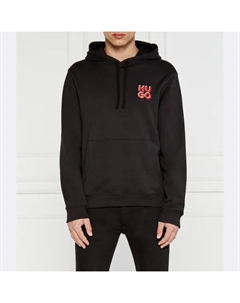 Толстовка Dimonihood стандартного кроя, черный Hugo