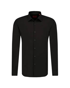 Рубашка узкого кроя C-jenno, черный Hugo