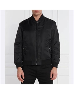 Бомбер Balam классического кроя, черный Hugo