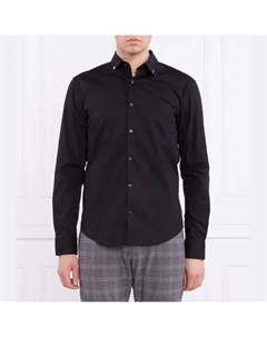 Эргономичная рубашка повседневного кроя, черный Hugo