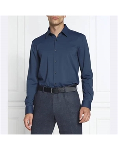 Эргономичная рубашка приталенного кроя, синий Hugo
