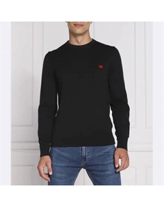 Свитер San Cassius стандартного кроя, черный Hugo