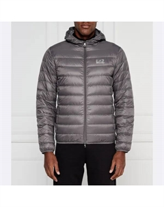 Пуховик стандартного кроя, серый Ea7