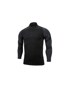 Мужская кофта для фитнеса с воротником на молнии, черный Nike