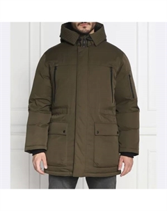 Пуховик Melmus2241 стандартного кроя, хаки Hugo