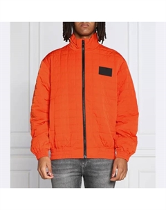 Стеганый бомбер стандартного кроя, оранжевый Calvin klein