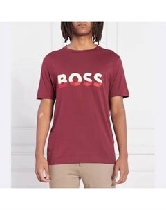 Футболка стандартного кроя 1 футболка, бургунди Boss