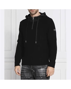 Shoobro толстовка обычного кроя с добавлением шерсти, черный Hugo