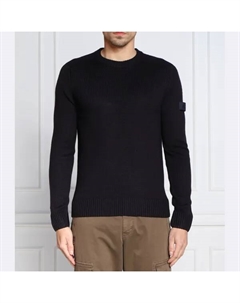 Свитер обычного кроя с добавлением шерсти, синий Joop